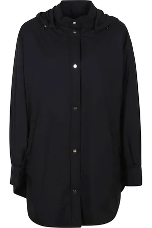 HERNO Mantels, Dames, Zwart, M, Zwarte Lichtgewicht Jas voor Vrouwen