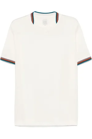 Paul Smith Tops, Heren, Wit, S, Witte Crew Neck T-shirts en Polos