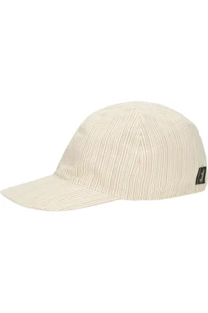 Borsalino Accessoires, unisex, Bruin, M, Omkeerbare Gestreepte Baseballpet