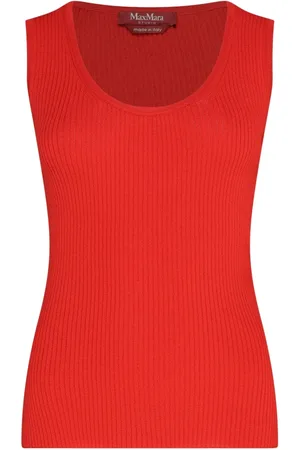 Max Mara Tops, Dames, Rood, L, Rode Tanktop