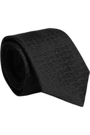 Dolce & Gabbana Accessoires, Heren, Zwart, ONE Size, Luxe Zijden Gestreepte Stropdas