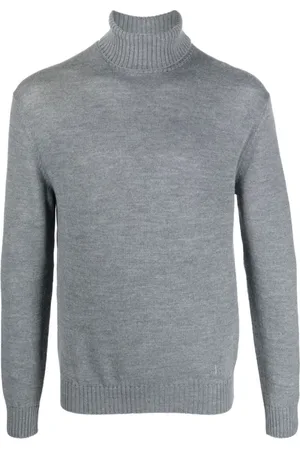Jil Sander Truien, Heren, Grijs, S, Wol, Turtleneck Trui