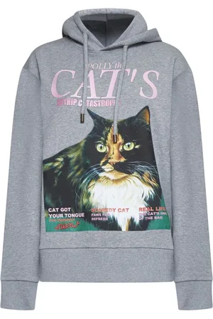 J.W.Anderson Sweatshirts & Hoodies, Dames, Grijs, S, Katoen, Hoodie