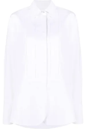 Jil Sander Blouses & Shirts, Dames, Wit, 2Xs, Plissé Shirt