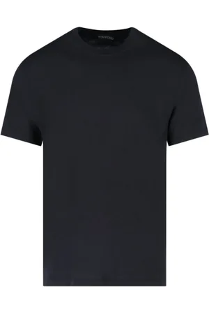 Tom Ford Tops, Heren, Zwart, L, Katoen, Basic T-shirt