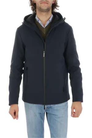 Woolrich Sweatshirts & Hoodies, Heren, Blauw, M, Nylon, Pacific Jacket