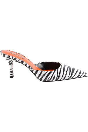 PARIS TEXAS Schoenen, Dames, Wit, 39 EU, Leer, Wild Kitty leren muiltjes