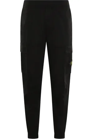 Stone Island Broeken, Heren, Zwart, W31, Katoen, Stijlvolle Slim-fit Broek