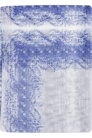 Serafini Accessoires, Dames, Blauw, ONE Size, Abstract Patroon Sjaal