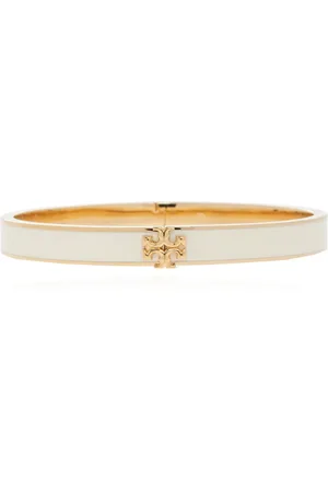Tory Burch Accessoires, Dames, Wit, L, Kira Emaille Armband
