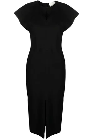 Isabel Marant Kleedjes, Dames, Zwart, L, Hennep, Zwarte Kokerjurk