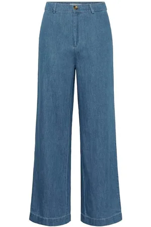 Part Two Jeans, Dames, Blauw, L, Katoen, Wide Leg Jeans