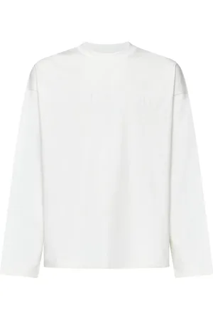 Jil Sander Tops, Heren, Wit, XS, Katoen, T-shirt met lange mouwen