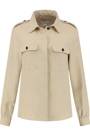 Woolrich Jassen, Dames, , XL, Linnen, Utility Overshirt