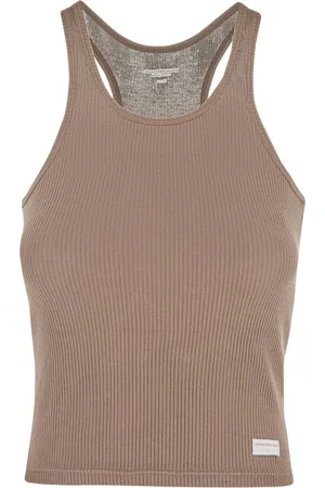 Alexander Wang Tops, Dames, , L, Geribbeld T-shirt