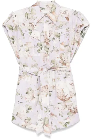 ZIMMERMANN Jumpsuits & Playsuits, Dames, Veelkleurig, M, Jumpsuit met bloemenprint