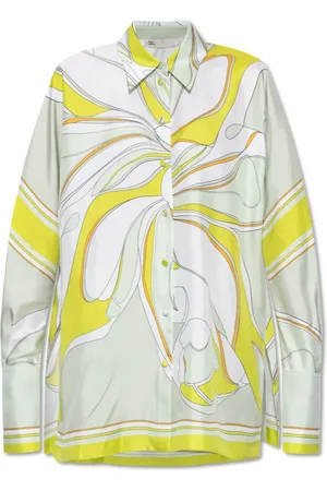 Tory Burch Blouses & Shirts, Dames, Veelkleurig, S, Zijden Blouse met Print