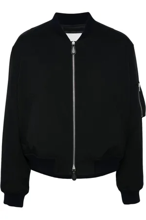 Jil Sander Sweatshirts & Hoodies, Heren, Blauw, M, Gewatteerd Bomberjack