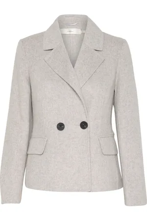 INWEAR Jassen, Dames, Grijs, XL, Kort Blazerjas