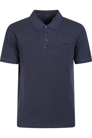 Woolrich Tops, Heren, Blauw, L, Katoen, Klassiek poloshirt in Mackinack-stijl