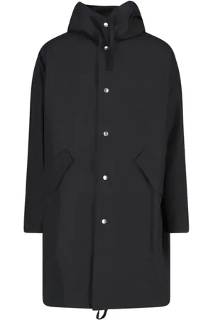 Jil Sander Jassen, Heren, Zwart, M, Katoen, Hooded Parka