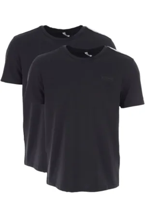Moschino Tops, Heren, Zwart, 2Xl, Katoen, Katoen Stretch T-shirt 2 Pack Zwart