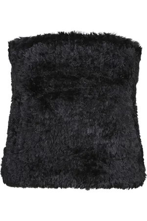 J.W.Anderson Tops, Dames, Zwart, S, Polyester, Front Pocket Bandeau Top