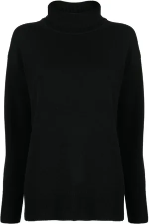 Joseph Truien, Dames, Zwart, XS, Wol, Zachte wollen trui met hoge hals