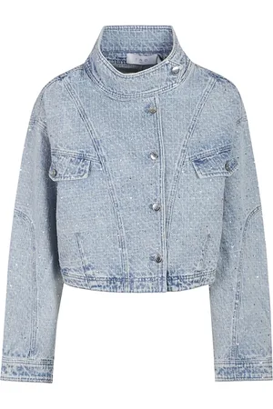 IRO Jassen, Dames, Blauw, S, Denim, Depsie Jas