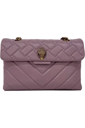 Kurt Geiger Tassen, Dames, Paars, ONE Size, Leer, Schoudertas