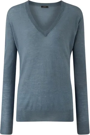 Joseph Truien, Dames, Blauw, L, V-hals Truien
