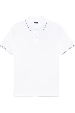 Paul & Shark Tops, Heren, Wit, L, Katoen, Polo van dubbel piquékatoen