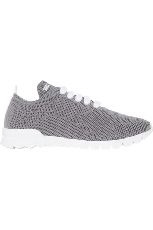 Kiton Schoenen, Dames, Grijs, 37 1/2 EU, Kasjmier, Cashmere Sneakers met uniek design