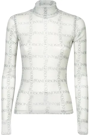 J.W.Anderson Truien, Dames, Grijs, S, Polyester, Witte Trui