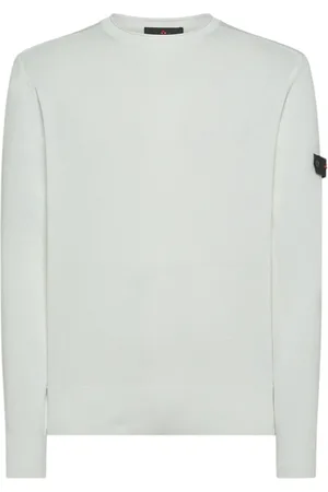Peuterey Truien, Heren, Wit, L, Katoen, Crewneck Sweater Caliper 01