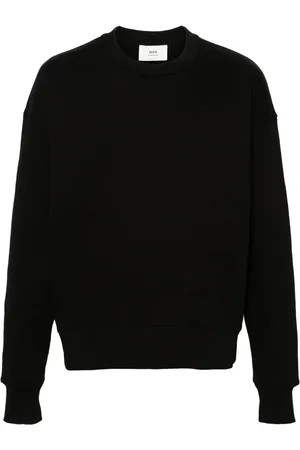 Ami Sweatshirts & Hoodies, Dames, Zwart, XS, Katoen, Casual Zwarte Sweatshirt