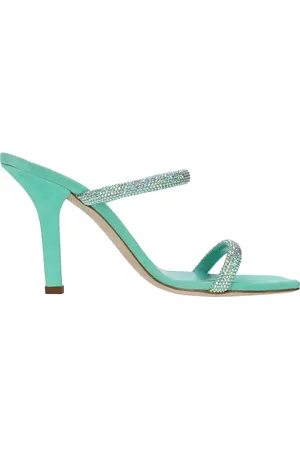 PARIS TEXAS Schoenen, Dames, Groen, 37 EU, Leer, Holly Linda Muiltjes