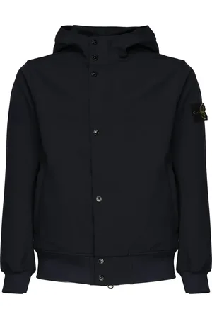 Stone Island Jassen, Heren, Zwart, S, Nylon, Soft Shell Nylon Jas