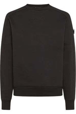 Peuterey Sweatshirts & Hoodies, Heren, Zwart, S, Katoen, Cozy Tech-Touch Sweater