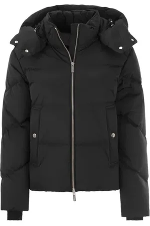 Woolrich Jassen, Dames, Zwart, S, Hooded Down Jacket