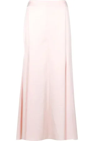 Serafini Rokken, Dames, Roze, S, Satijn, Satijnen Maxi Rok