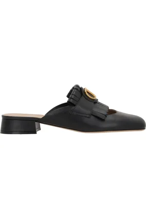 VALENTINO GARAVANI Schoenen, Dames, Zwart, 37 EU, Leer, VLogo Signature Mules