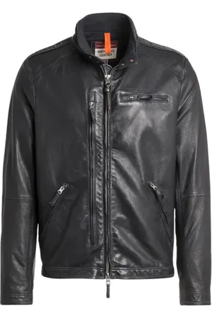 Parajumpers Jassen, Heren, Blauw, M, Klassieke Lammy Leren Jas