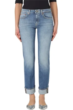 Dondup Jeans, Dames, Blauw, W30, Katoen, Coco Broek Biologisch Katoen Elastaan