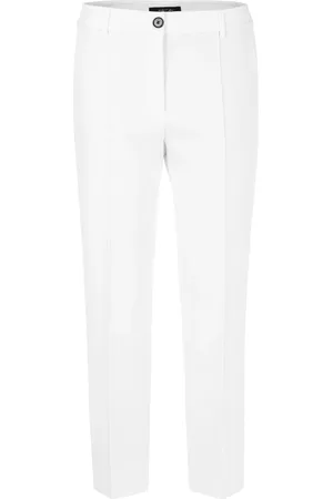 Marc Cain Broeken, Dames, Wit, M, Fordon Feminine Fit Broek