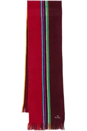 Paul Smith Accessoires, Heren, Veelkleurig, ONE Size, Wol, Reversible Sjaal