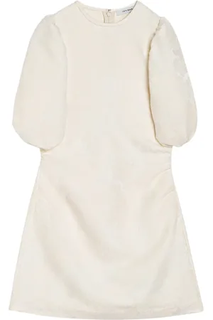 Ivy & Oak Kleedjes, Dames, Wit, L, jacquard mini-jurk