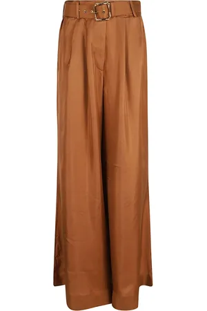 ZIMMERMANN Broeken, Dames, Bruin, S, Bruine Wijde Broek