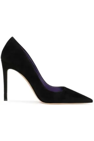 PARIS TEXAS Schoenen, Dames, Zwart, 41 EU, Leer, Zwarte fluwelen stiletto pump