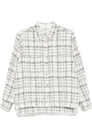 IRO Blouses & Shirts, Dames, , S, Tweed, Tweed Plaid Shirt